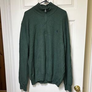 Polo Ralph Lauren Forest Green Zip-Up Sweater
